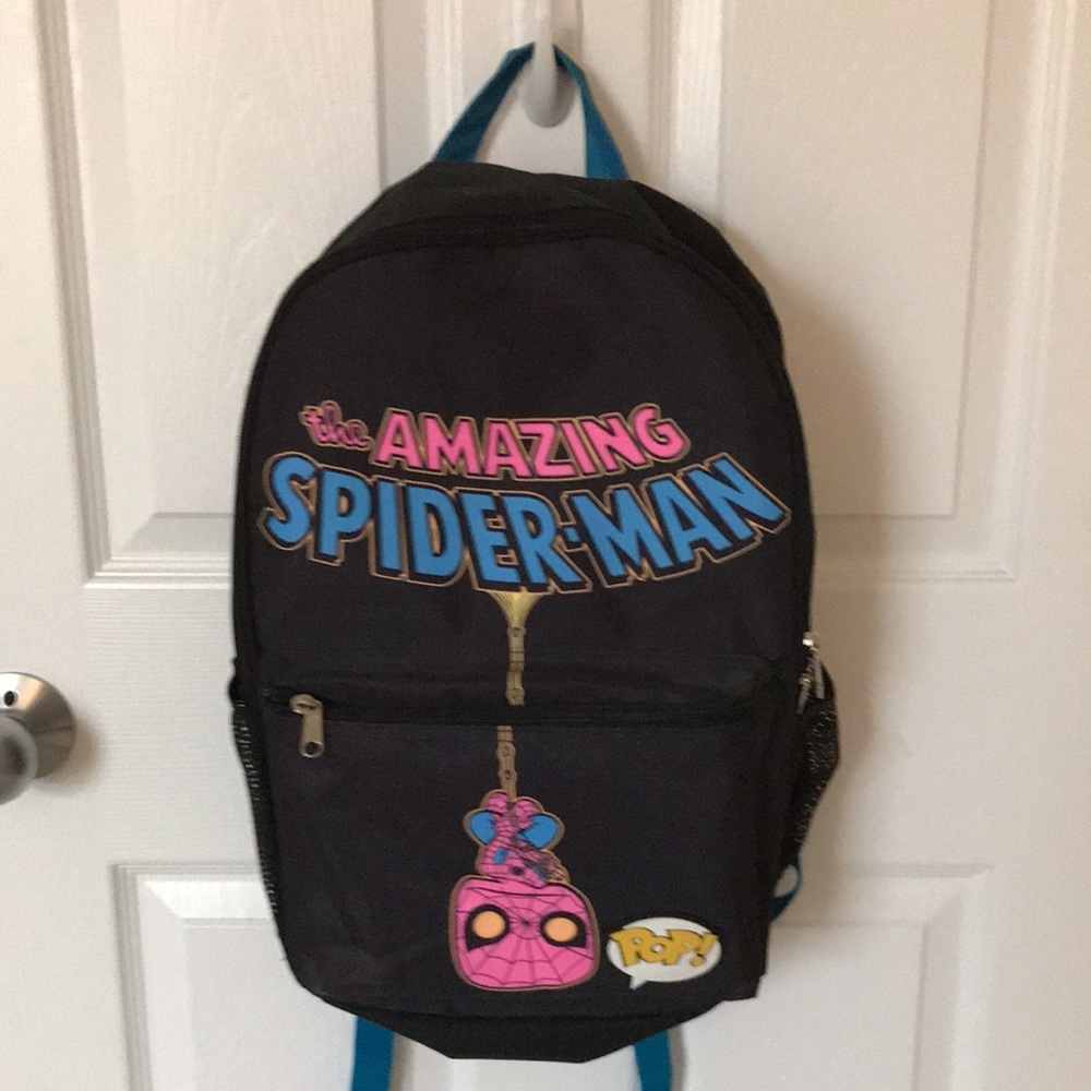 Funko Pop Marvel Black Light SpiderMan Backpack - Target Exclusive! NWOT
